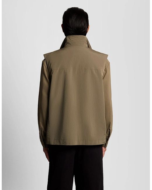 Lyle & Scott Green Lightweight Ripstop Gilet for men
