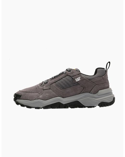 Caterpillar Black Grapple Suede Tornado Trainers for men