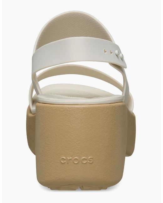 CROCSTM White Brooklyn Sky Eva Frappe/Cashew Sandals