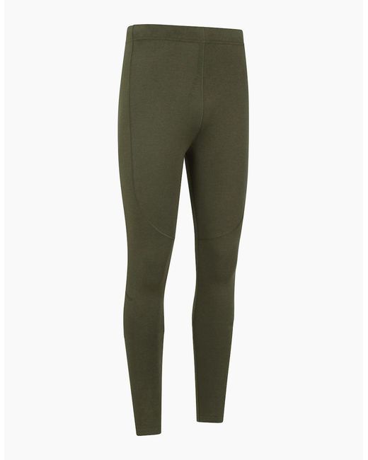 Mountain Warehouse Green Ascend Bamboo Base Layer Bottoms for men