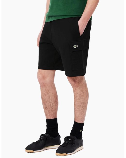 Lacoste Black Gh9743 Cargo Jog Shorts