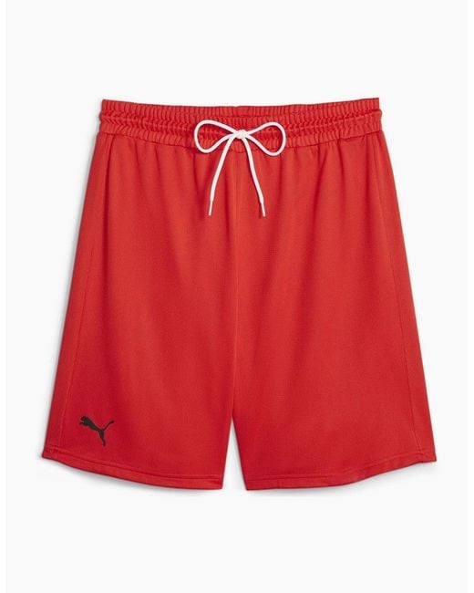 PUMA Red Hoops Team Practice Basketball Shorts for men