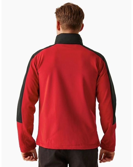 Regatta Red Professional Hydroforce 3-Layer Membrane Waterproof Breathable Softshell Jackets for men
