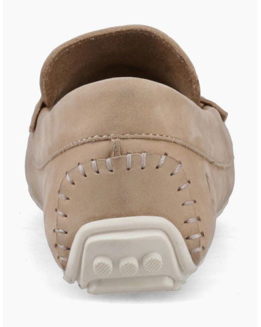 Sperry Top-Sider White Sperry Salvador Slip On Nubuck Taupe Moccasins Shoes