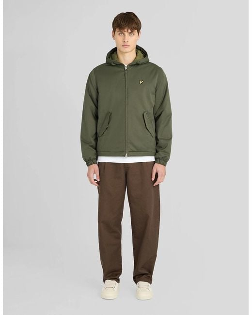 Lyle & Scott Green Padded Water Resistant Jacket for men
