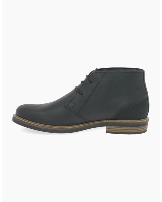 Barbour Black Readhead Leather Chukka Boots for men
