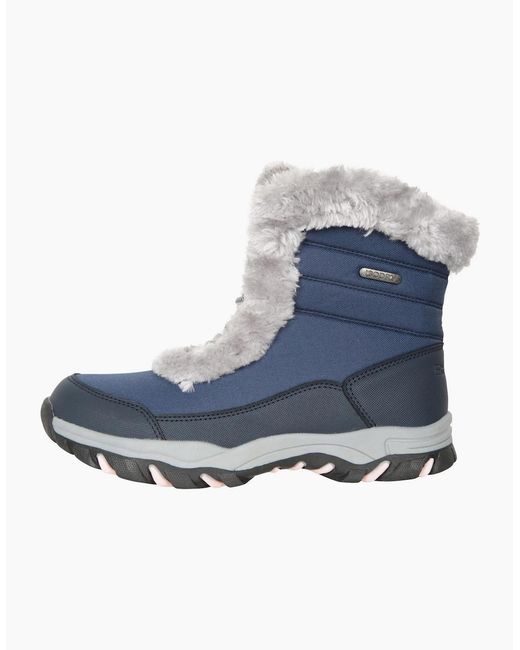 Mountain Warehouse Blue Ladies Ohio Thermal Short Shaft Snow Boots