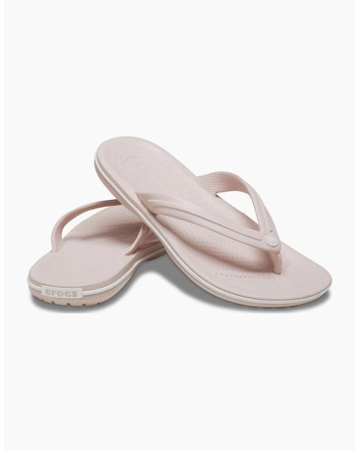 CROCSTM White Crocband Flip Thermoplastic Quartz Flip Flops