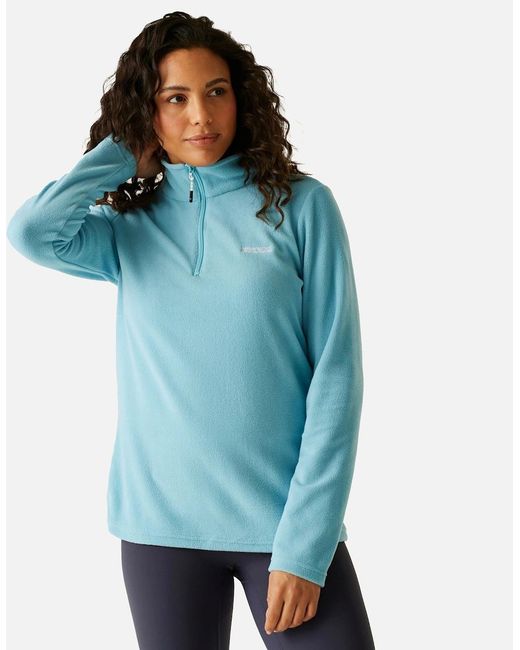 Regatta Brown Great Outdoors /Ladies Sweetheart 1/4 Zip Fleece Top