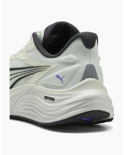 PUMA Gray Electrify Nitro 4 Running Shoes
