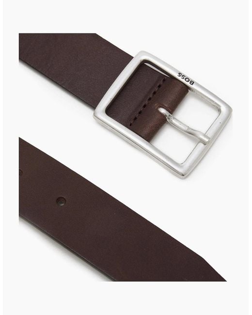 Boss Black Boss Rudolf Cvb Leather Belt for men