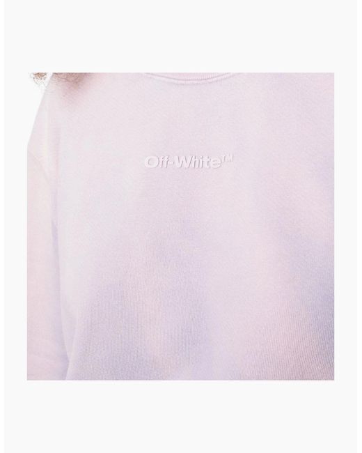 Off-White c/o Virgil Abloh Purple Laundry Crop Sweatshirt