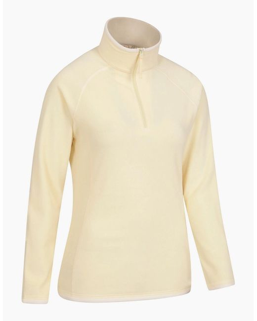 Mountain Warehouse Natural Ladies Montana Half Zip Fleece Top