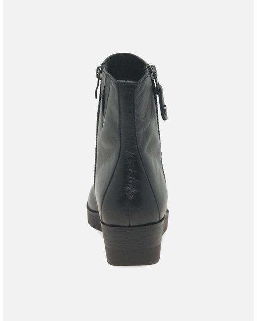 Caprice Black Antonia Ankle Boots