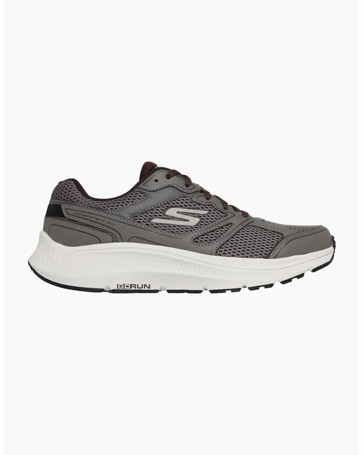 Skechers Gray Go Run Consistent 2.0 Mapleton Leather Trainers for men