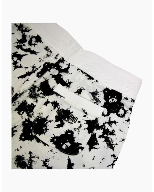 Moschino Black Underwear Paint Bear Tape Shorts/ 1555 for men