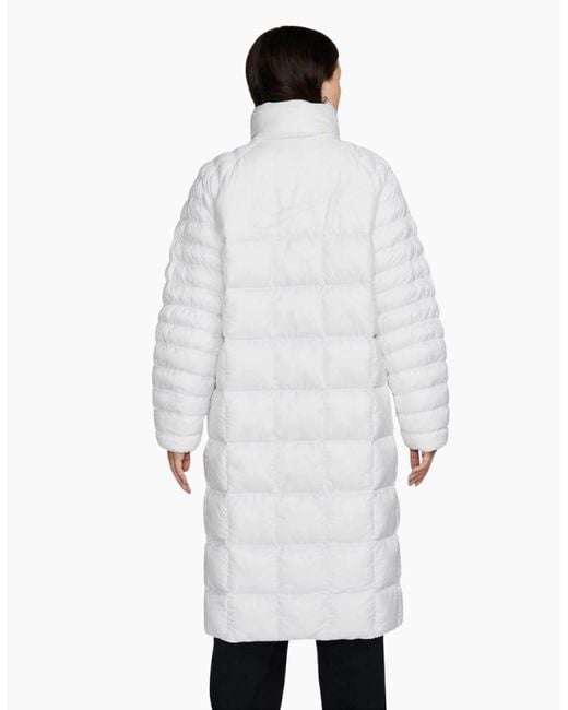 Nike White Full Length Coat