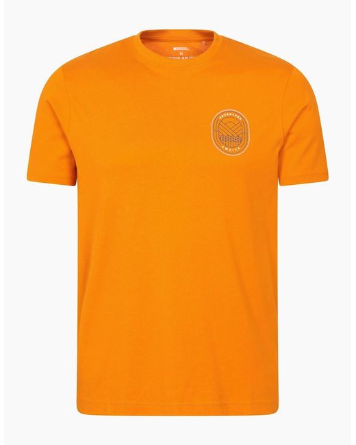 Mountain Warehouse Orange Adventure Awaits T-Shirt for men
