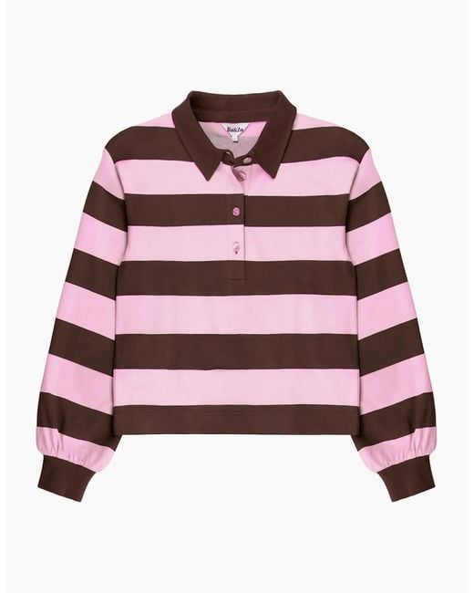 Ro&zo Red And Stripe Cotton Rugby Shirt
