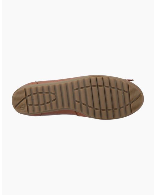 Hush Puppies Brown Lucille Bow Ballerina Shoes
