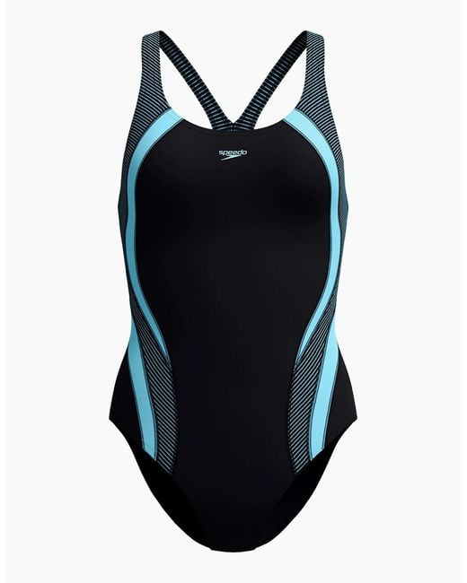 Speedo Blue Ladies Quantum Splice One Piece Swimsuit