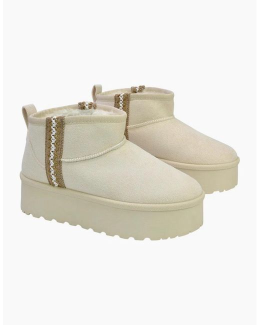 XY London Natural Ladies Thea Aztec Ankle Boots