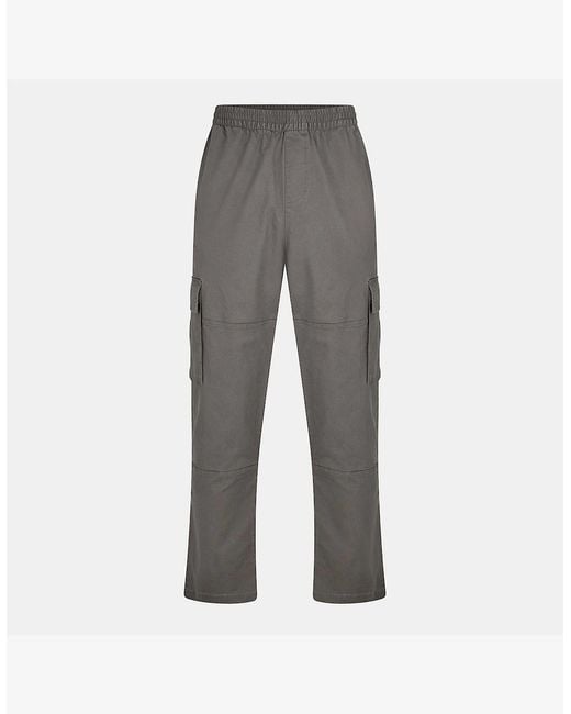 Represent Gray Cargo Trousers for men