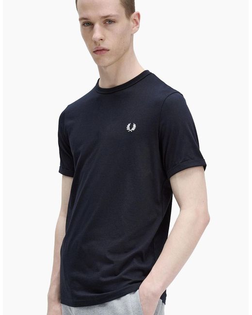 Fred Perry Blue Ringer T-Shirt for men
