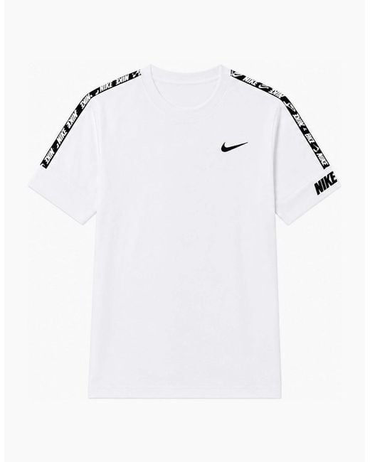 Nike White Nsw Repeat T Shirt for men