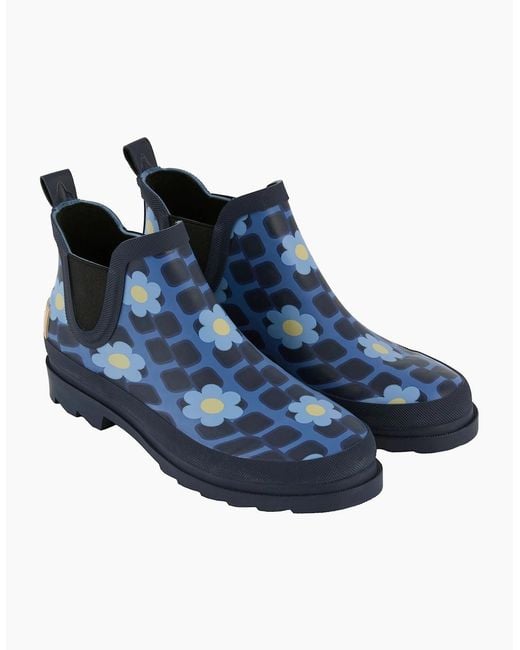 Regatta Blue Ladies Orla Kiely Daisy Wellington Boots