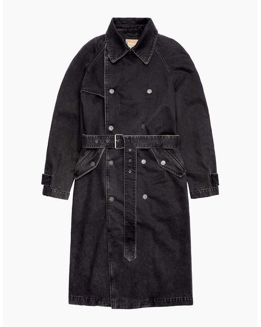 DIESEL Black Delrir Coat for men