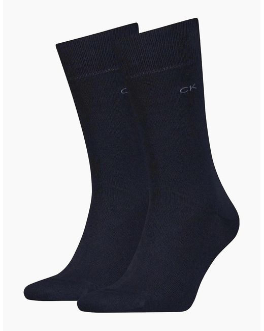 Calvin Klein Blue 3-Pack Ck Premium Combed Cotton Socks for men
