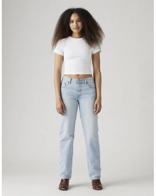 Levi's Blue 501 90S Straight Leg Jeans