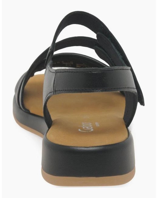 Gabor Black Oporto Sandals