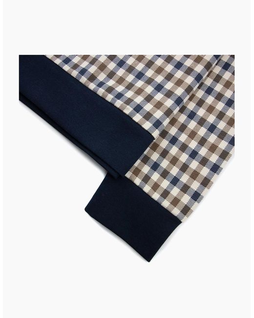 Aquascutum Blue Iconic Crewneck 11 for men
