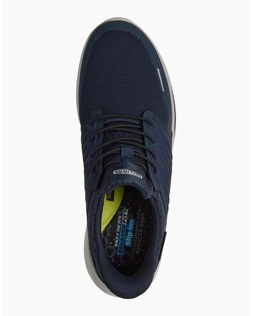 Skechers Blue Slade Luther Synthetic Mesh Trainers for men