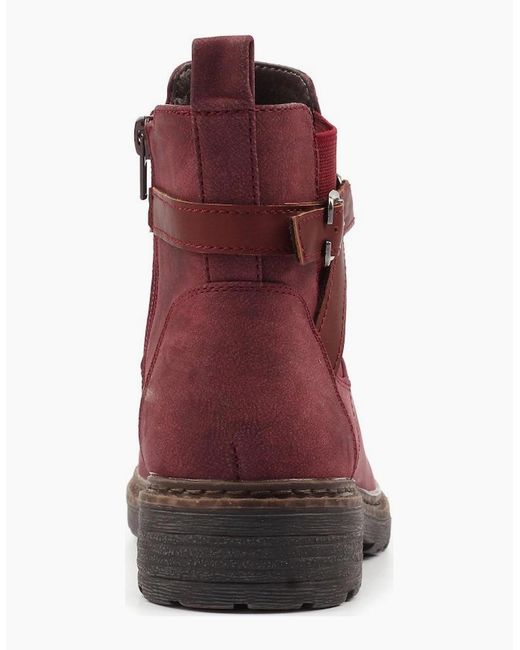 Lunar Red Morris Ankle Boots