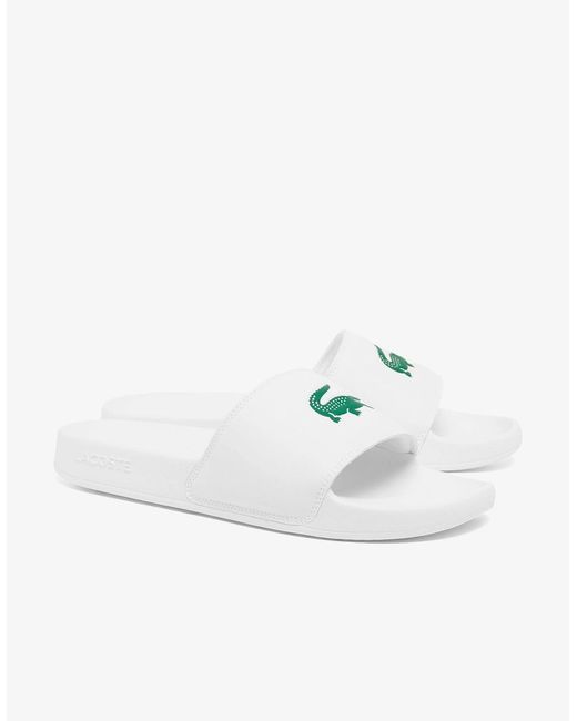 Lacoste White Serve Sliders for men
