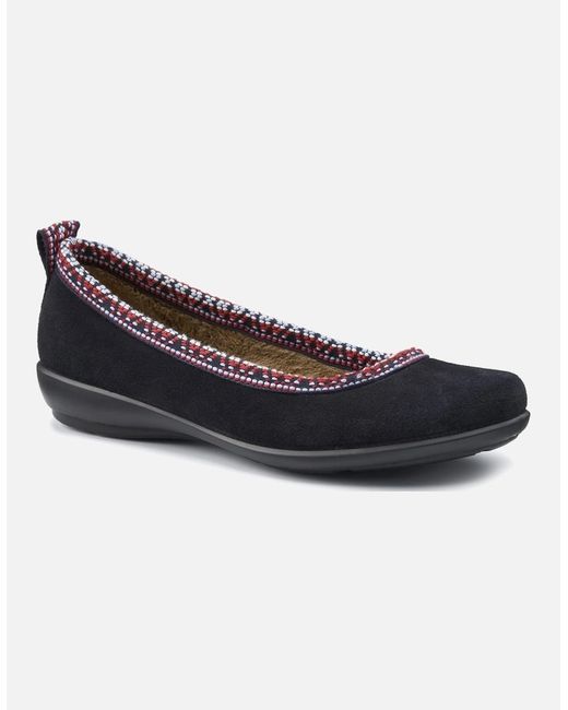 Hotter Black Honey Wide Fit Slippers