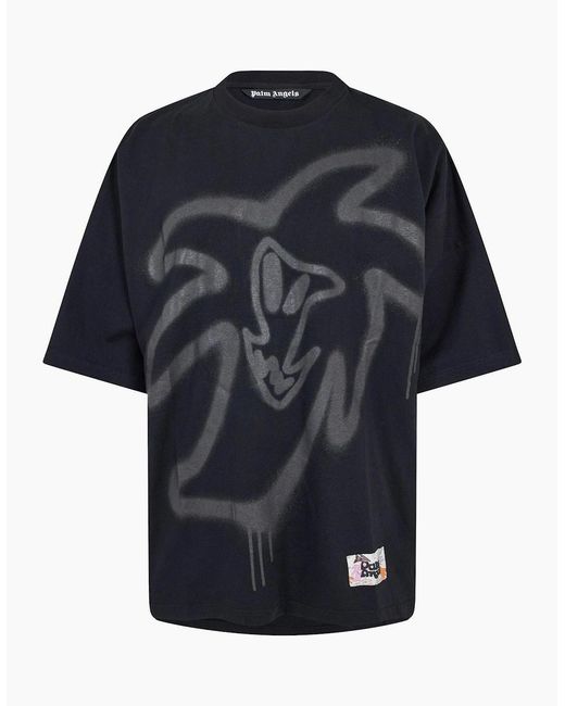 Palm Angels Blue Palm Heart Loose T for men
