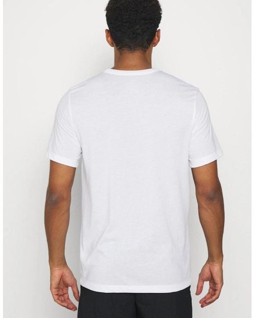 Nike White Pro Dri Fit Sportswear T Shirt for men