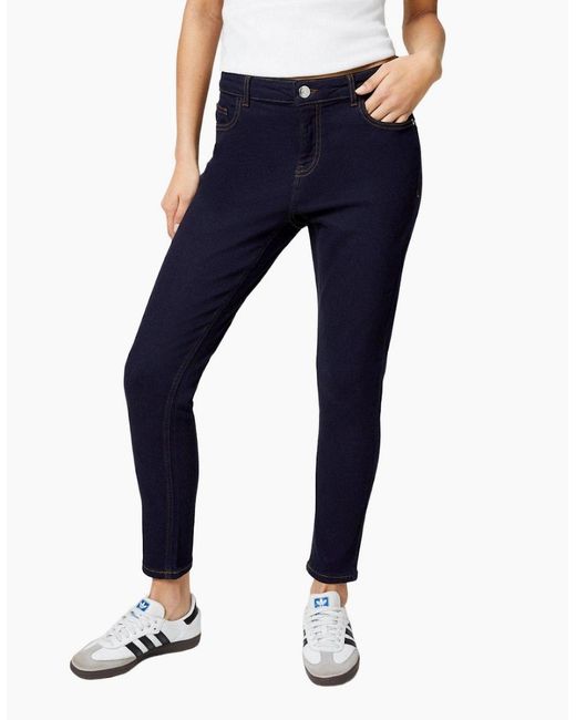 Dorothy Perkins Blue Ladies Stretch Petite Skinny Jeans
