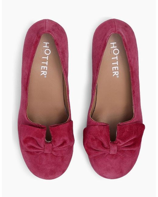 Hotter Red Donna Extra Wide Court Shoes