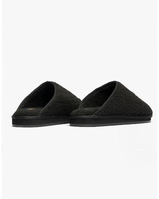 Polo Ralph Lauren Black Kayleigh Scuff Ii Bear Mule Slippers