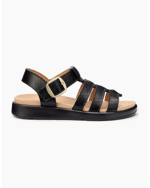 Hotter Black Alanya Sandals