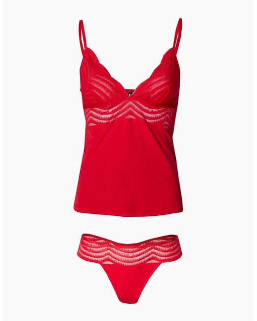 Boss Red Luxe Vest & Thong Gift Set