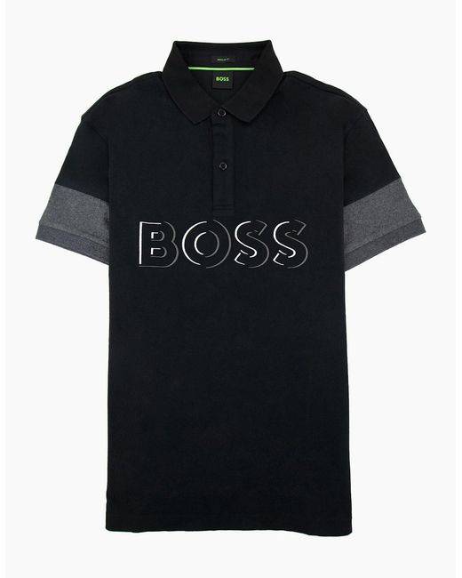 Boss Black Pavel Embroidered Logo Polo 001 for men