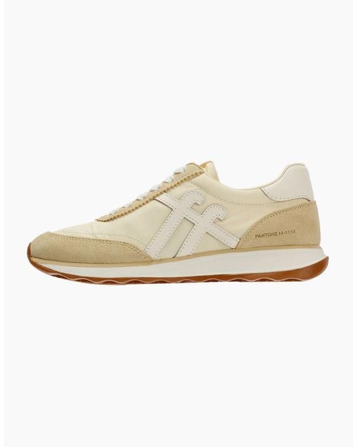 Fitflop White Retro-Q X Pantone Suede Trainers