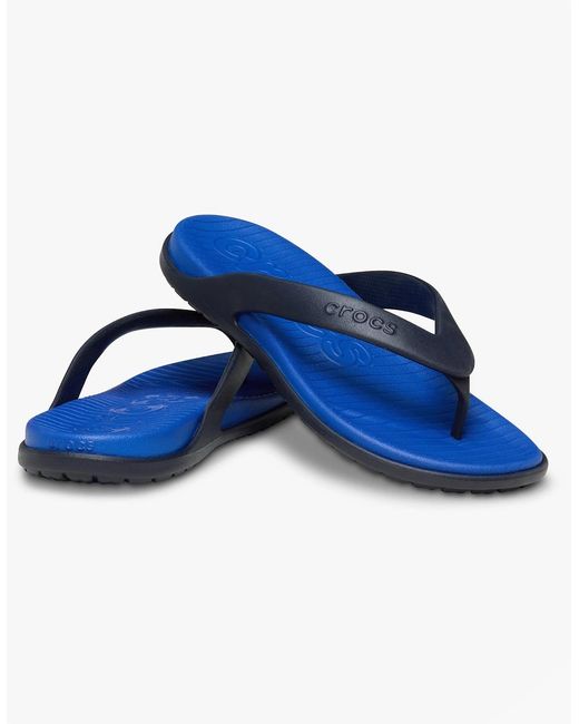 CROCSTM Blue Coast Flip Flip-Flops Bolt/Deep for men