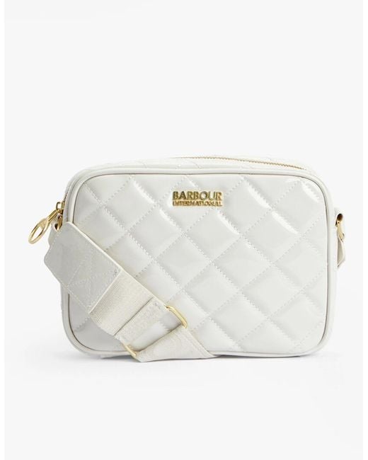 Barbour White B.Intl Quilted Sloane Crossbody Bag Gloss Birch